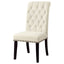 Button Tufted Side Chairs (Set of 2) - Beige