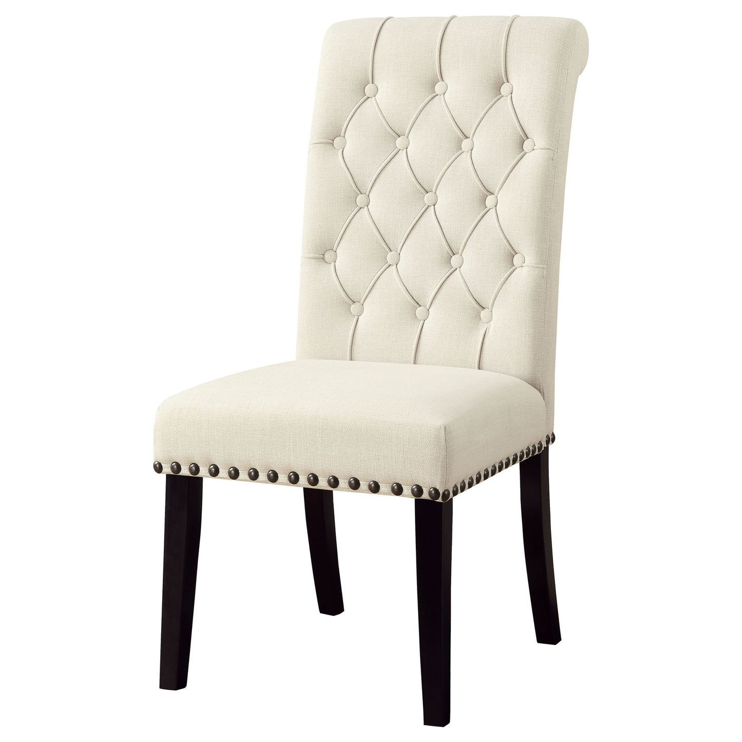 Button Tufted Side Chairs (Set of 2) - Beige