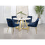 Imani - Round Marble Dining Table - Gold
