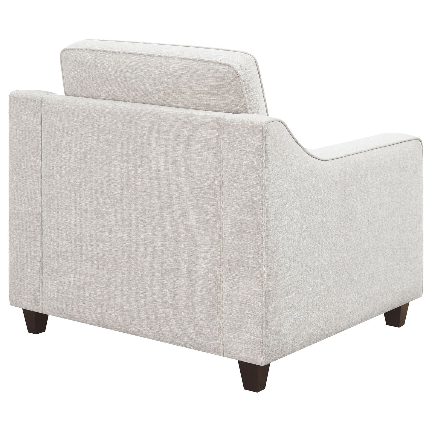 Mahaffey - Upholstered Sloped Track Arm Chair - Beige