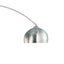 Krester - Dome Shade Arc Floor Lamp - Chrome