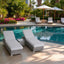 3 Piece Chaise Lounge Set With Adjustable Reclining - Gray Mix