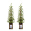 4Ft Pre Lit Artificial Christmas 2 Piece Set - Green