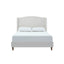 Hannah - Upholstered Wingback Bed Size / Tall Headboard Upholstered King Bed / Premium Textured Look / Minimalist Designs / No Box Spring Needed