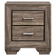 Tomasina - 2 Drawer Rectangular Nightstand - Taupe