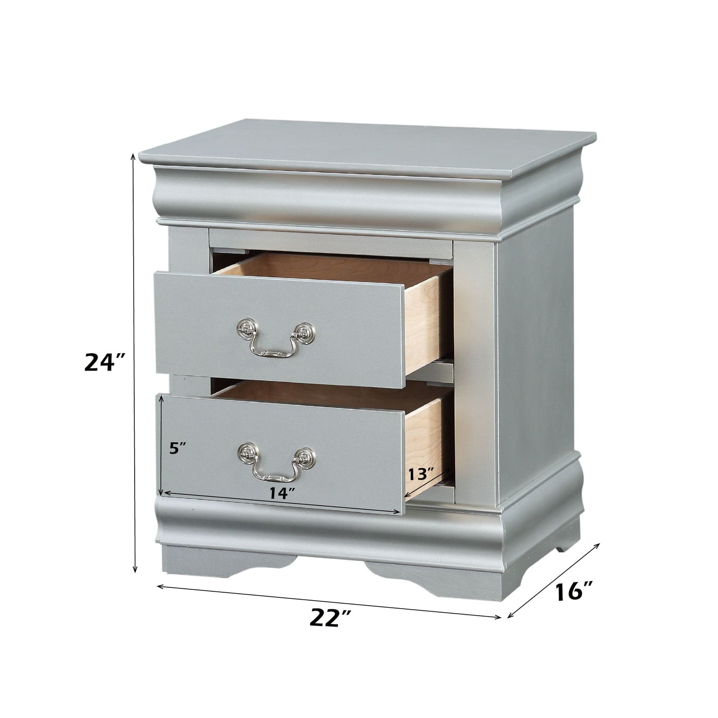 Louis Philippe III - Sleek Design Nightstand