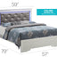 Bed With LED Light Accents Headboard