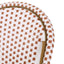 Outdoor Rattan And Aluminum French Bistro Chairs Set