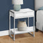Accent Side Table, Storage Drawer, Spacious Tabletop