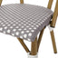 Outdoor Rattan And Aluminum French Bistro Chair Set