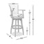 Williams - Swivel Bar Stool With Armrests
