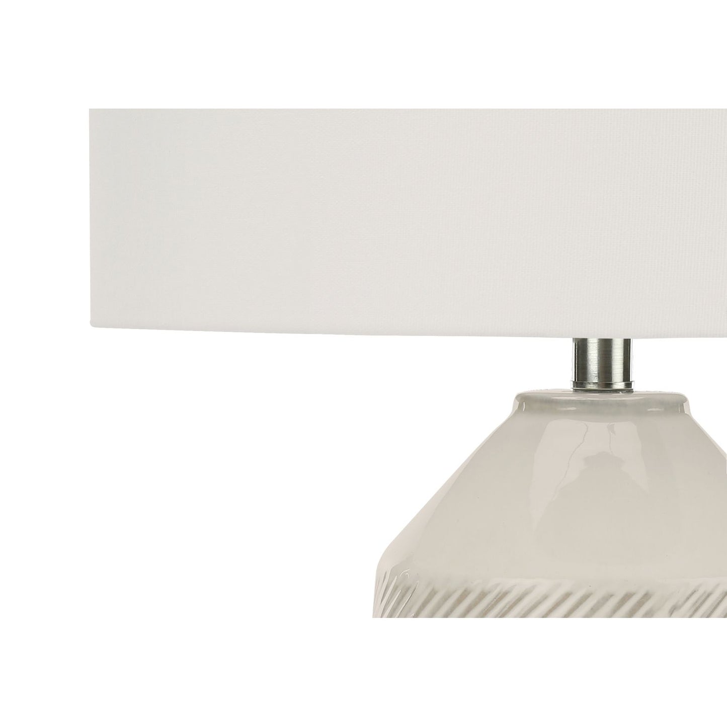 Contemporary Lighting, Table Lamp - Cream - Ceramic
