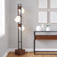 Bento - Contemporary Floor Lamp - Black / Walnut / White