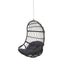 Rustic Hanging Basket Chair With Cushion