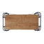 Yorktown - Industrial 5 Shelf Bookcase With Metal Pipework And Solid Fir - Natural