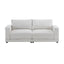 Modern Square Arm Sofa With Soft Fabric Upholstery, Deep Cushions