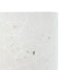 Outdoor Terrazzo Concrete Drum End Table, Living Room Accent Table - White Terrazzo