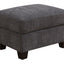 Ottoman - Gray - Wood
