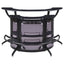 Elaina - 3 Piece Curved Freestanding Home Bar - Black