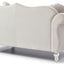 Stylish Flared Arm Loveseat
