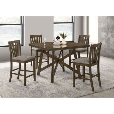 Maxine - Square Counter Height Dining Table - Brown