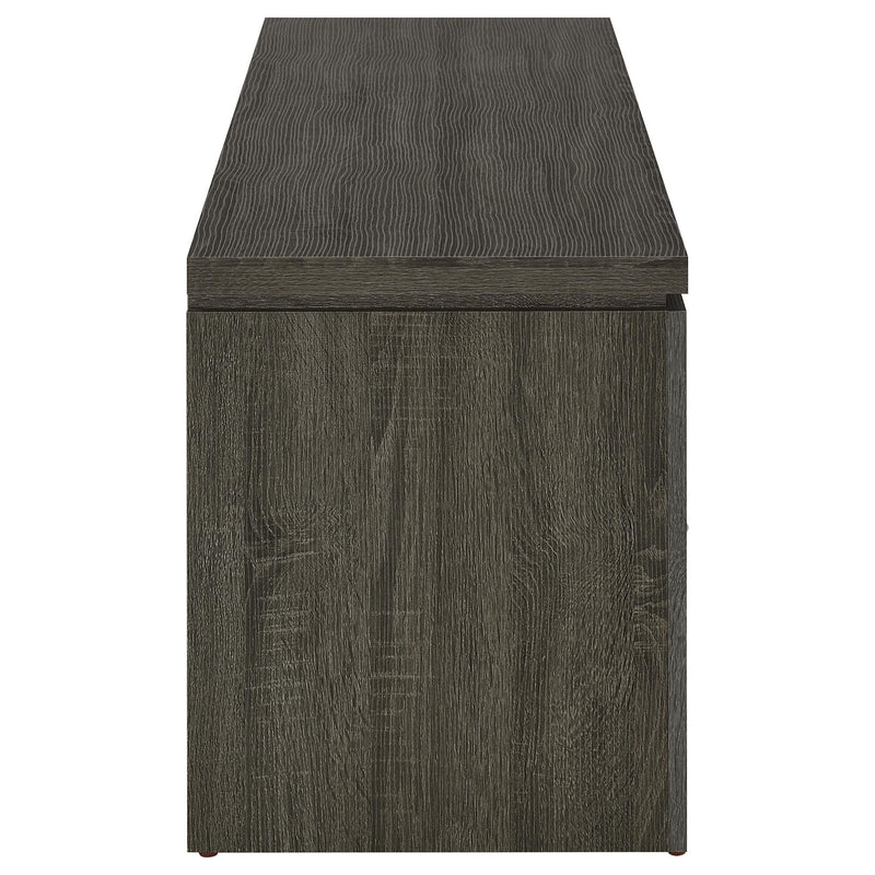2 Drawer TV Console With Floating Top - Gray