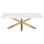 Maciel - Coffee Table With Accents - White Marble