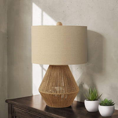 Lighting, Table Lamp, Rope, Resin, Transitional - Brown