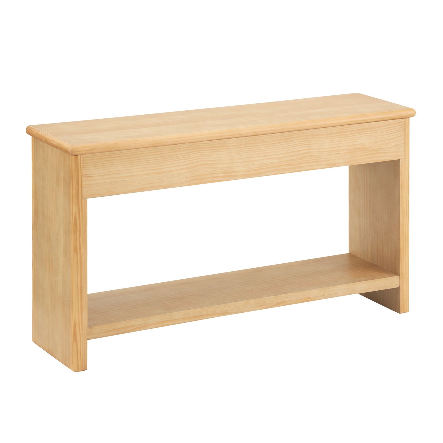 Fluted Console Table With Semi Circular Drawers - Natural