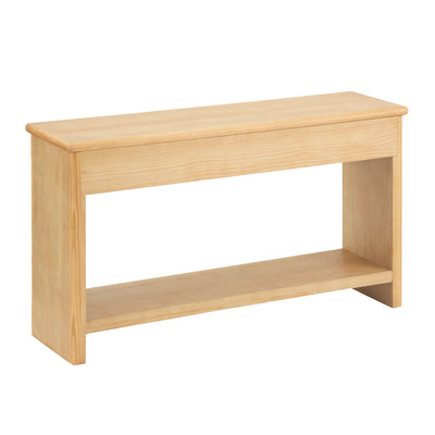 Fluted Console Table With Semi Circular Drawers - Natural