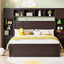 Bed With All In One Cabinet, Shelf And Sockets