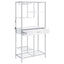 Draper - 5 Shelf LED Wine Cabinet With Pull Out Drawer - Gloss White