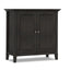 Amherst - 2 Door Storage Cabinet & Adjustable Shelving - Brown
