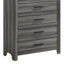 Denver - 5 Drawer Chest - Gray
