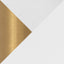 Leslie - Glam / Art Deco Floor Lamp - Gold / White