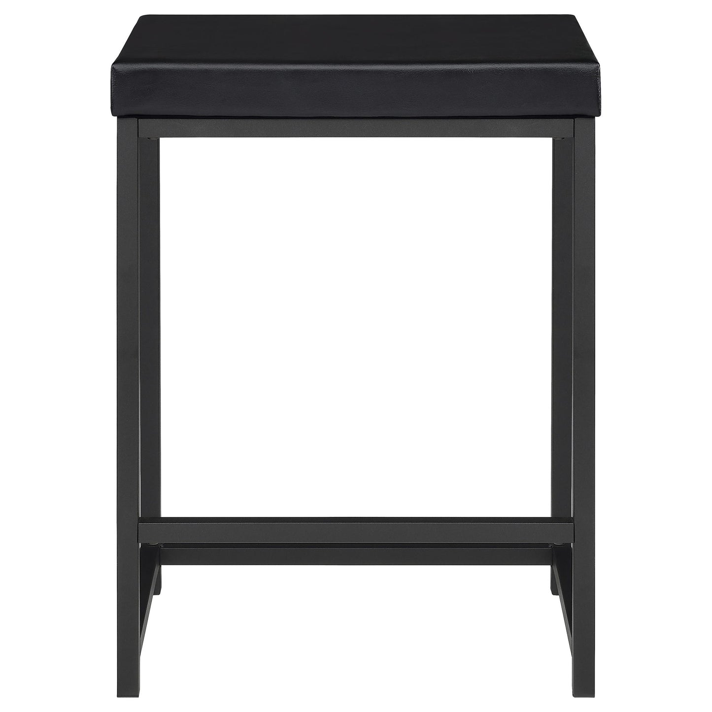 Klekner - 4 Piece Counter Height Table Set With Nesting Tables And Backless Stools - Charcoal