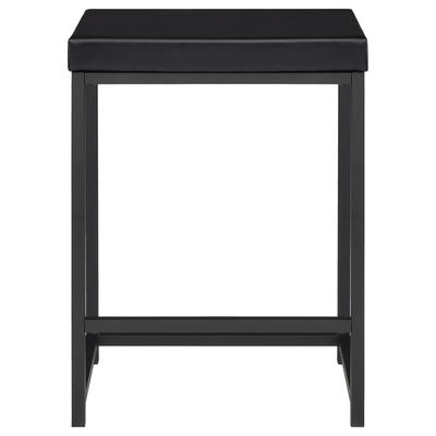 Klekner - 4 Piece Counter Height Table Set With Nesting Tables And Backless Stools - Charcoal