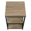3 Tier Accent Table, Side Marble Look Contemporary & Modern