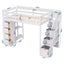 Loft Bed With Storage Drawers And Stairs With Shelves