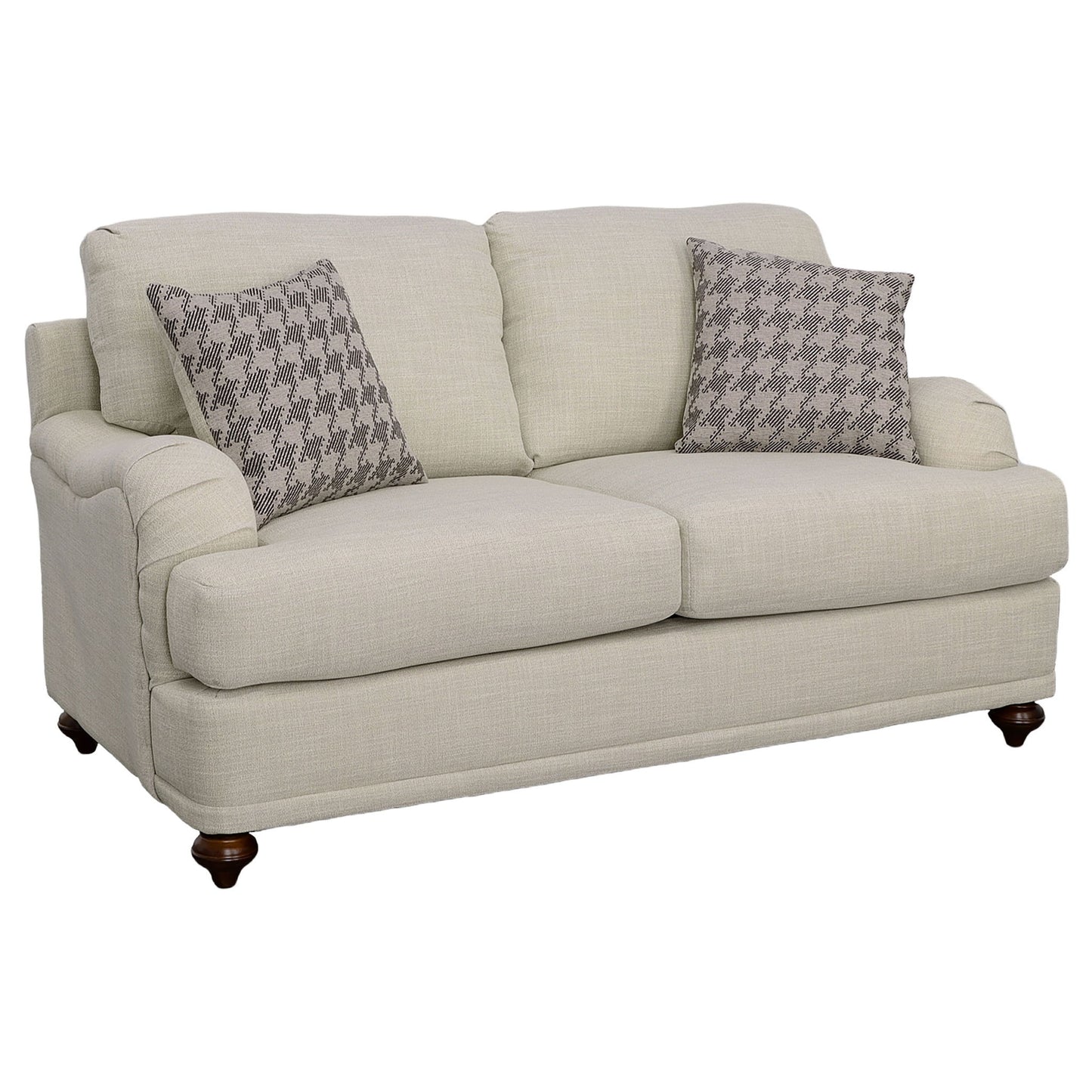 Anderson - 2 Piece Cushion Back Living Room Set - Gray