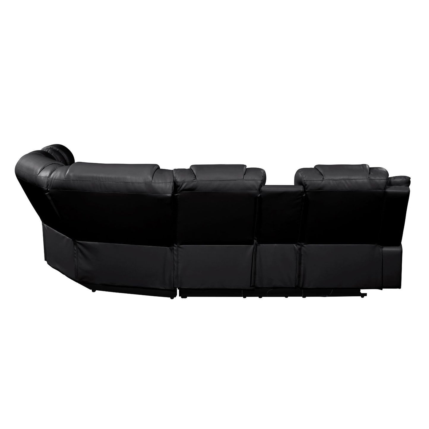 Challenger - Recliner Sectional Sofa, Built In USB, C Ports & Bluetooth