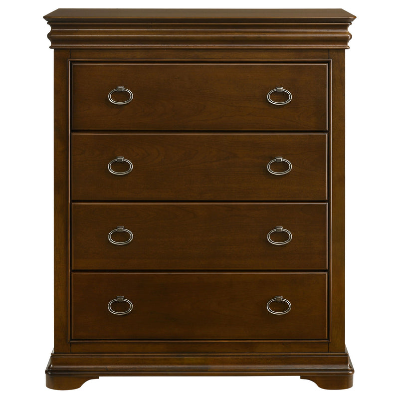 Leonide - 4 Drawer Chest - Cherry
