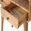 Curved Chestnut Console Table