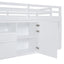 Loft Bed With 4 Drawers, Underneath Cabinet And Shelves