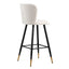 Modern Style Barstool, Tipped Ends, Suitable For Various Decoration Styles - White