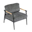 Modern Accent Chair With Cushions, Cozy Seating