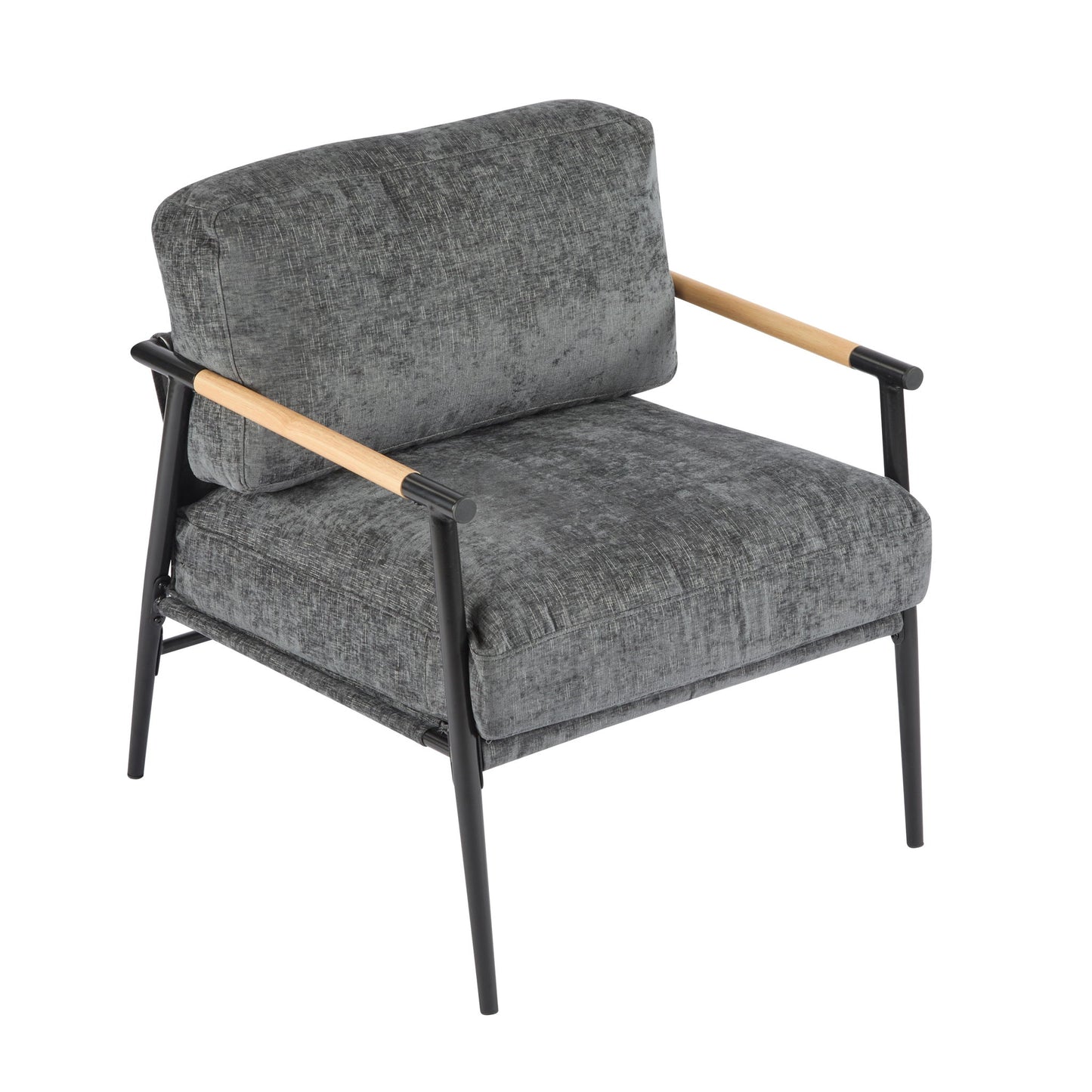 Modern Accent Chair With Cushions, Cozy Seating