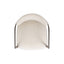 Artemis - Mixed Material Upholstered Dining Arm Chair - Warm White