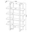 Mystrene - 4 Shelf Bookcase With Open Shelving Design - Black