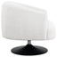 Upholstered Swivel Accent Chair, 360 Degree Rotation - Beige